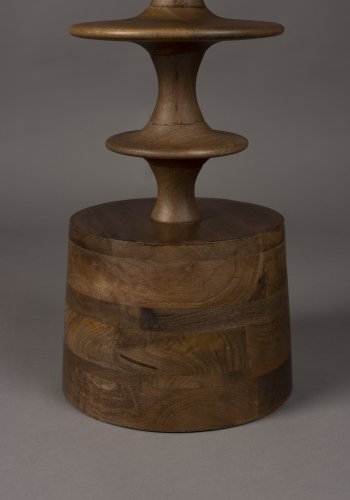 DUTCHBONE Cath sidebord, rund - valnddefarvet mangotr (46)