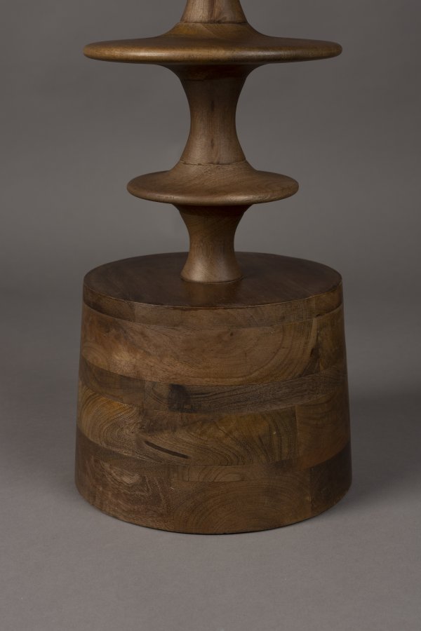 DUTCHBONE Cath sidebord, rund - valnddefarvet mangotr (46)