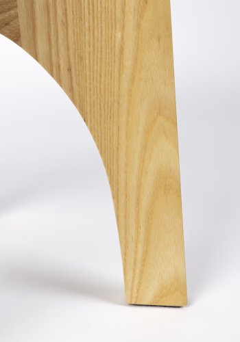 ZUIVER Kobe sidebord, rund - glas og natur asketr (45)