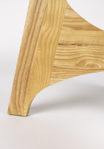 ZUIVER Kobe sofabord, rund - glas og natur asketr (80)