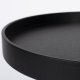 WHITE LABEL LIVING Yuri S sidebord, rund - sort egefinér og sort jern (40)