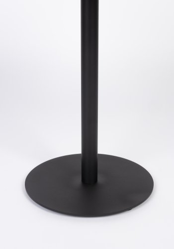 WHITE LABEL LIVING Yuri S sidebord, rund - sort egefinér og sort jern (40)