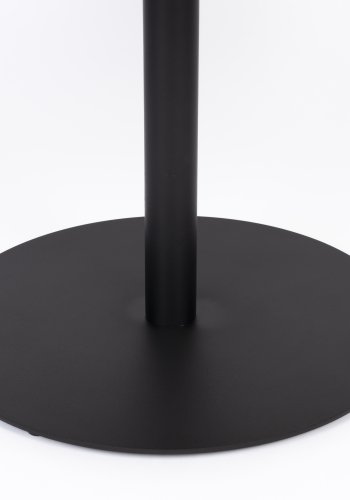 WHITE LABEL LIVING Yuri M sidebord, rund - sort egefinér og sort jern (56)