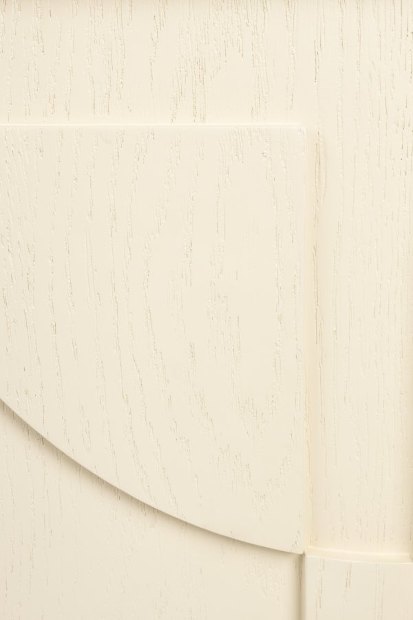 ZUIVER Faces sidebord, m. 1 lge og 1 hylde - beige egetr og jern (45x35)