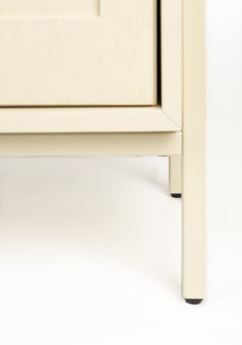 ZUIVER Faces sidebord, m. 1 lge og 1 hylde - beige egetr og jern (45x35)