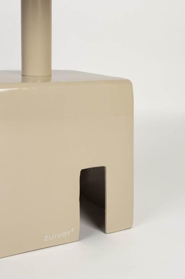 ZUIVER Chubby sidebord, kvadratisk - beige jern (40x40)