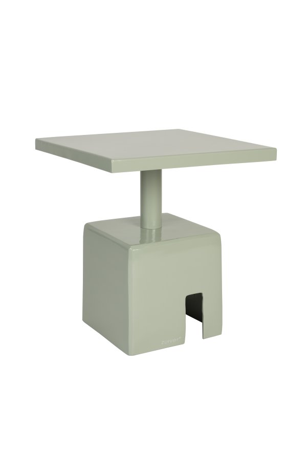 ZUIVER Chubby sidebord, kvadratisk - stengrn jern (40x40)