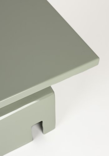 ZUIVER Chubby sidebord, kvadratisk - stengrn jern (40x40)