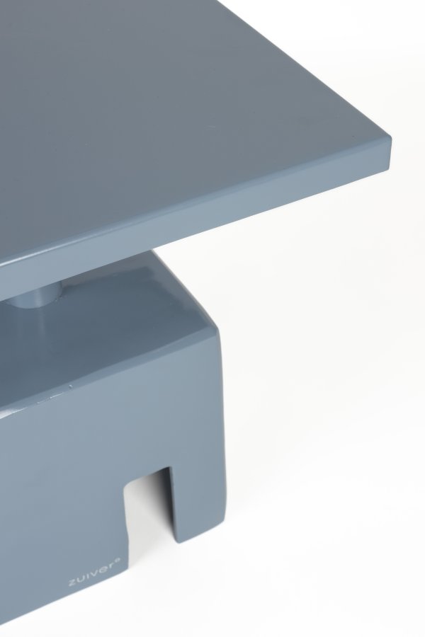 ZUIVER Chubby sidebord, kvadratisk - ocean bl jern (40x40)