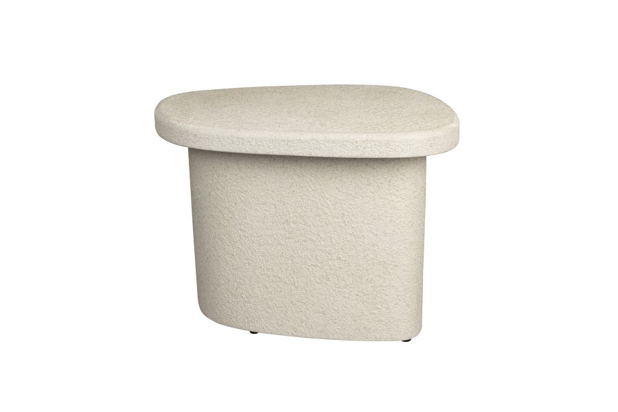 DUTCHBONE Veda sidebord, hj - beige genbrugt marmor (56x45)
