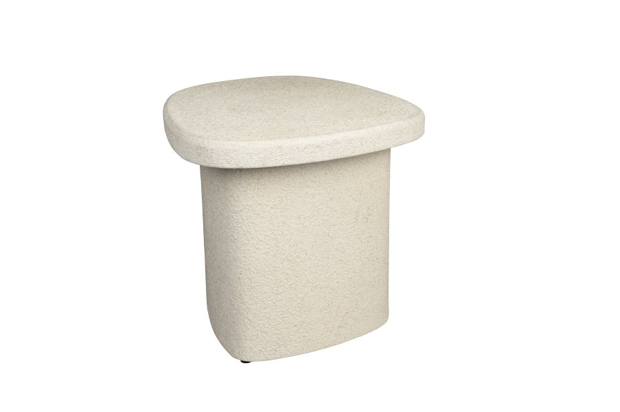 DUTCHBONE Veda sidebord, hj - beige genbrugt marmor (56x45)