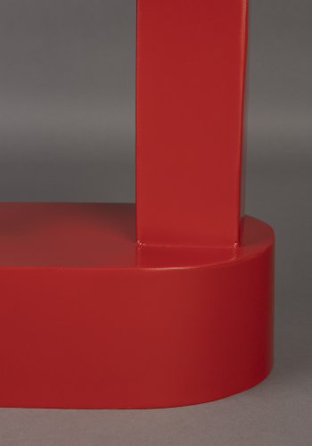 DUTCHBONE Magenta sidebord, oval - rd metal (36x20)