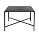 WHITE LABEL LIVING Marcio sofabord, kvadratisk - sort MDF og metal (40x40)