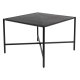 WHITE LABEL LIVING Marcio sofabord, kvadratisk - sort MDF og metal (40x40)