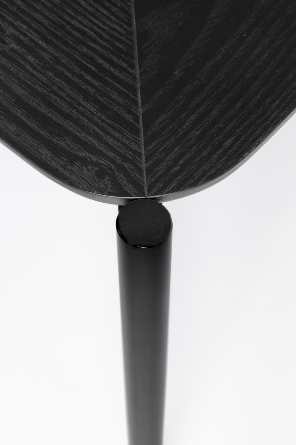 WHITE LABEL LIVING Marcio sofabord, kvadratisk - sort MDF og metal (40x40)