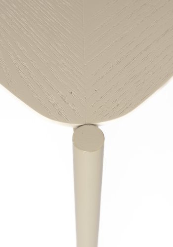 WHITE LABEL LIVING Marcio sofabord, kvadratisk - beige MDF og metal (40x40)