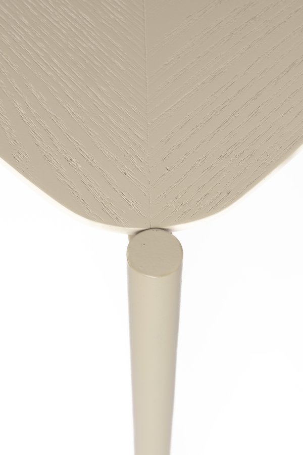 WHITE LABEL LIVING Marcio sofabord, kvadratisk - beige MDF og metal (40x40)