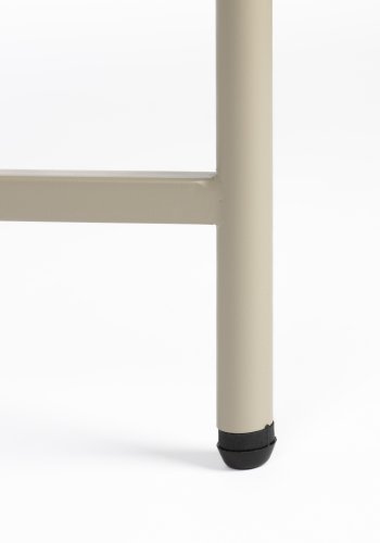 WHITE LABEL LIVING Marcio sofabord, kvadratisk - beige MDF og metal (40x40)