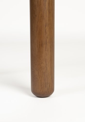 ZUIVER Storm sidebord, rund - valnddefarvet egetrsfinér og asketr (45)