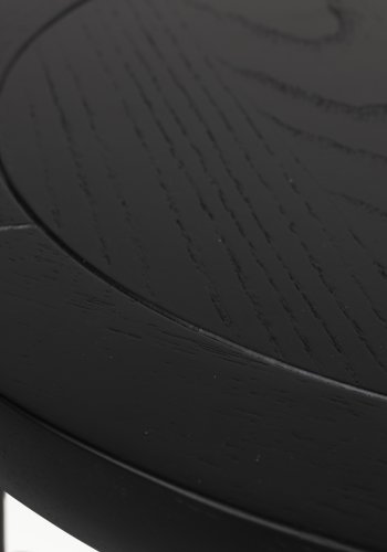 ZUIVER Storm sidebord, rund - sort egetrsfinér og asketr (45)