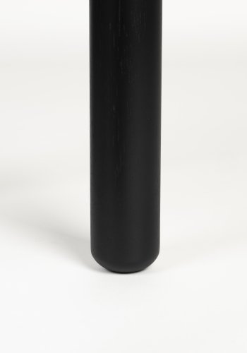ZUIVER Storm sidebord, rund - sort egetrsfinér og asketr (45)