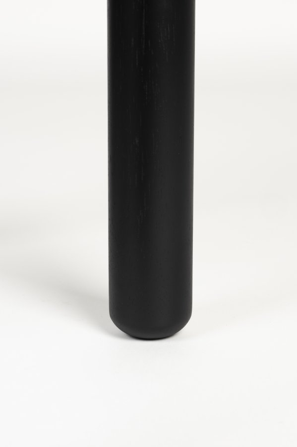 ZUIVER Storm sidebord, rund - sort egetrsfinér og asketr (45)