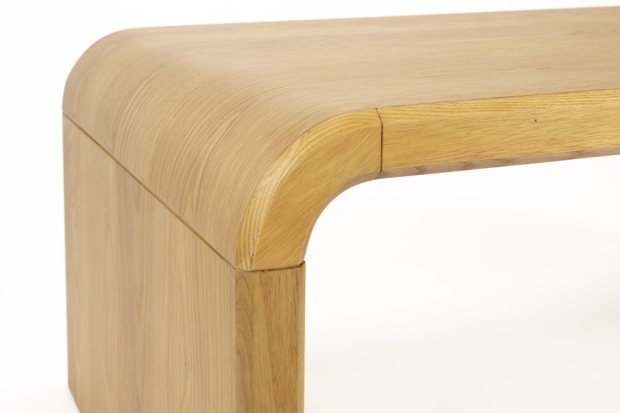 ZUIVER Brave sofabord, rektangulr - natur egetrsfinér og gummitr (120x60)