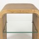 ZUIVER Brave sidebord, m. 1 hylde - natur egetrsfinér og gummitr (50x42)