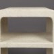 DUTCHBONE Veda sengebord, m. 1 hylde - beige genbrugt marmor (60x40)