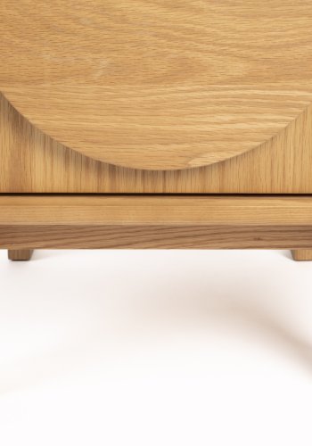 ZUIVER sidebord, m. 2 skuffer - natur egetr (45x40)