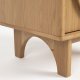 ZUIVER sidebord, m. 2 skuffer - natur egetr (45x40)