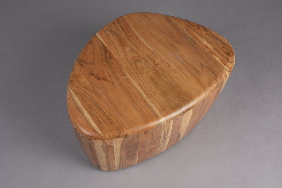 DUTCHBONE Ayla sofabord, organisk - brun akacietr (58x45)