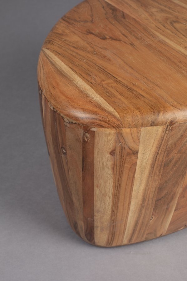 DUTCHBONE Ayla sofabord, organisk - brun akacietr (58x45)
