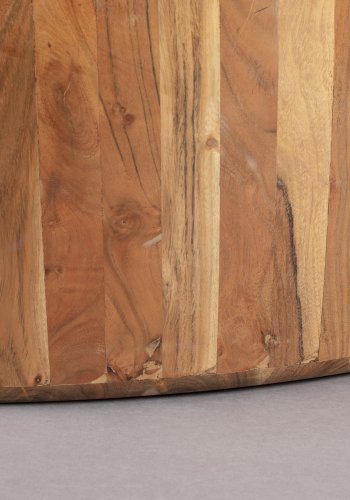 DUTCHBONE Ayla sofabord, organisk - brun akacietr (58x45)