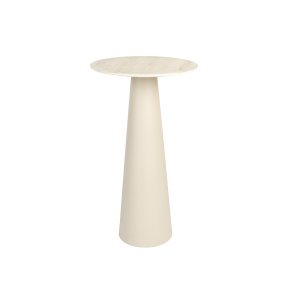WHITE LABEL LIVING Joya sidebord, Hj, rund - beige keramik/jern (40)