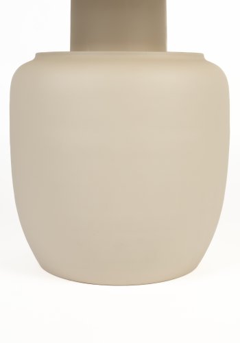 WHITE LABEL LIVING Karula sidebord, Hj, rund - beige keramik/jern (60)