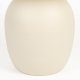 WHITE LABEL LIVING Karula sidebord, Lav, rund - beige keramik/jern (50)