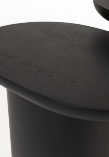 WHITE LABEL LIVING Bela sidebord - sort mangotr og sort jern (st med 2)