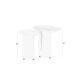WHITE LABEL LIVING Bela sidebord - sort mangotr og sort jern (st med 2)
