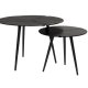 WHITE LABEL LIVING Kourdeboer sidebord - sort aluminium (st med 2)