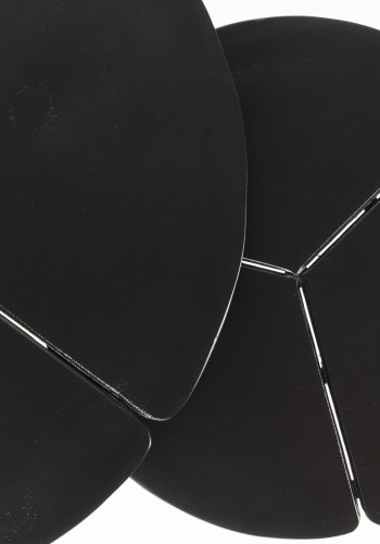 WHITE LABEL LIVING Kourdeboer sidebord - sort aluminium (st med 2)