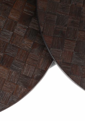 WHITE LABEL LIVING Webster sidebord - brun genbrugsteak og jern (st med 2)