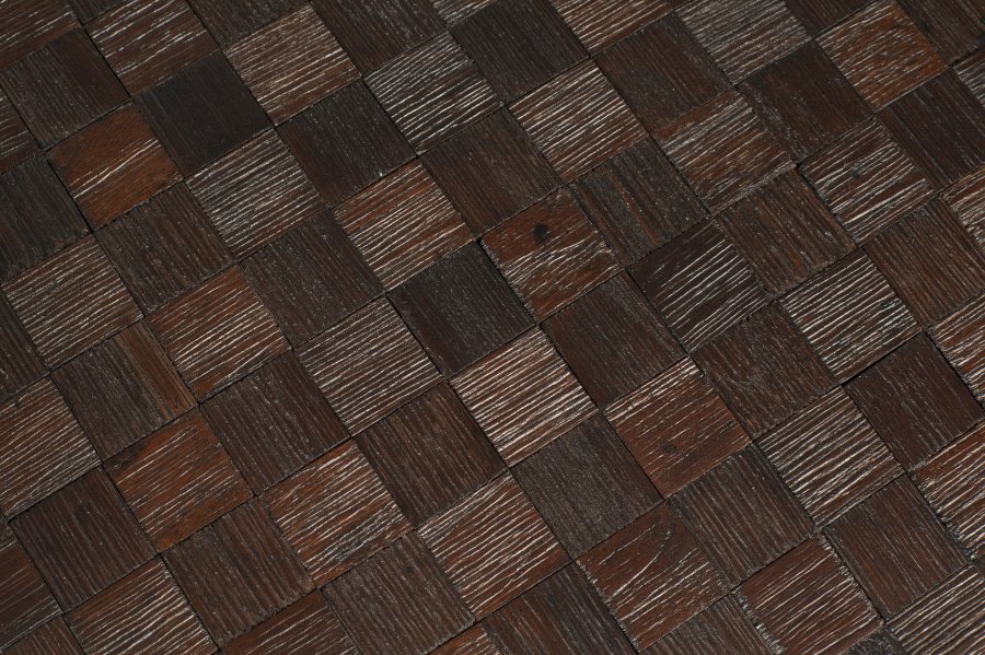 WHITE LABEL LIVING Webster sidebord - brun genbrugsteak og jern (st med 2)