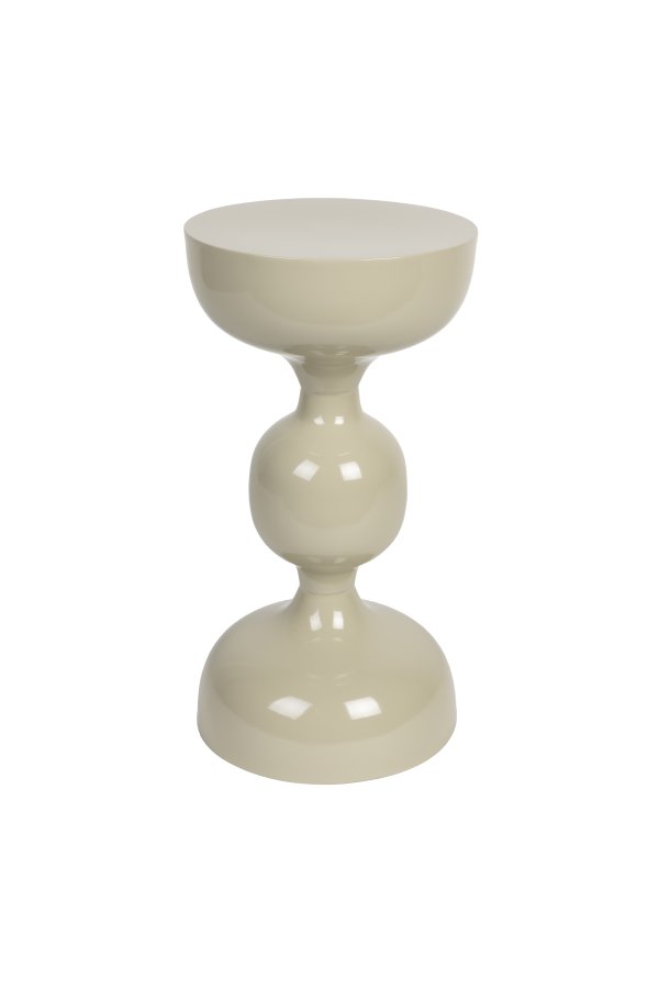 WHITE LABEL LIVING Lars sidebord, rund - elfenben jern (31)