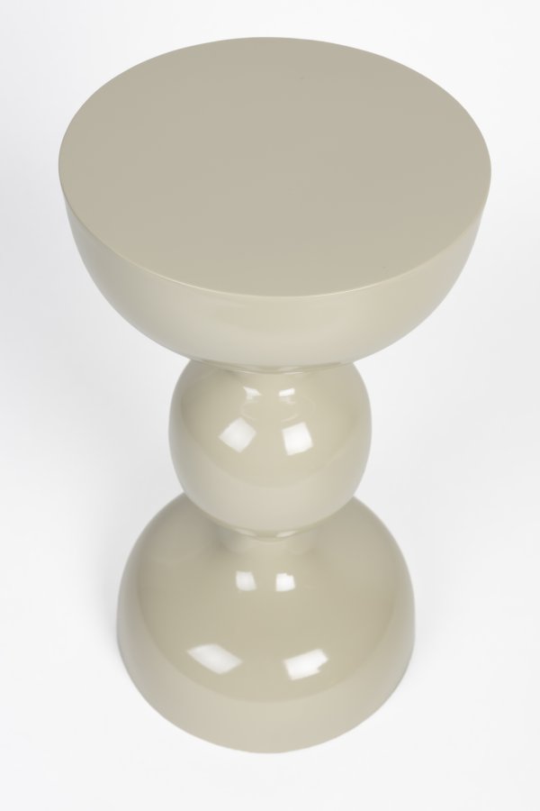 WHITE LABEL LIVING Lars sidebord, rund - elfenben jern (31)