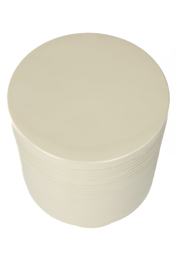 WHITE LABEL LIVING Sven L sidebord, rund - elfenben jern (35)