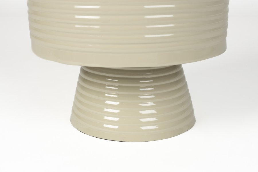 WHITE LABEL LIVING Sven L sidebord, rund - elfenben jern (35)