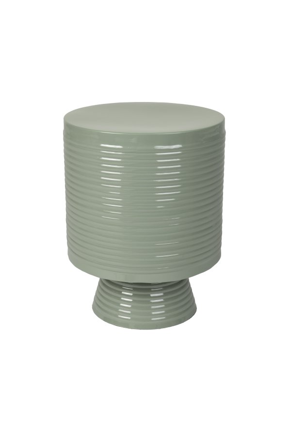 WHITE LABEL LIVING Sven L sidebord, rund - grn jern (35)