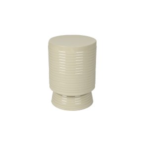 WHITE LABEL LIVING Sven S sidebord, rund - elfenben jern (25)