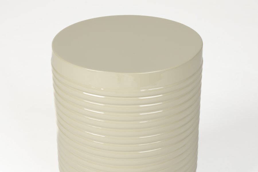 WHITE LABEL LIVING Sven S sidebord, rund - elfenben jern (25)